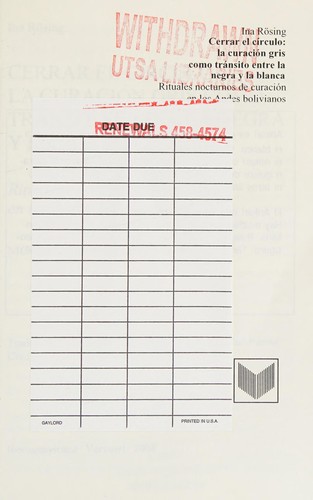 Cover for Cerrar el círculo