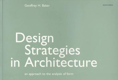 Cover for Design Strategies in Architecture