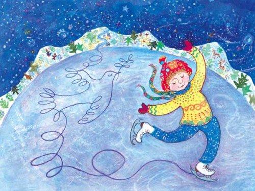 Cover for Ice Skating Boxed Holiday Cards