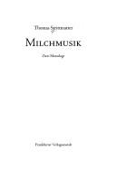 Cover for Milchmusik