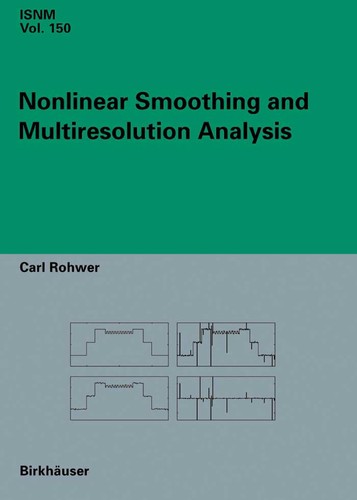 Cover for Nonlinear smoothing and multiresolution analysis