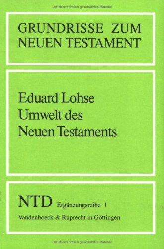 Cover for Grundrisse zum Neuen Testament, Bd.1, Umwelt des Neuen Testaments