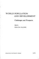 Cover for World population and development