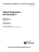 Cover for Optical diagnostics and sensing VI