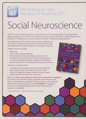 Cover for The student's guide to social neuroscience