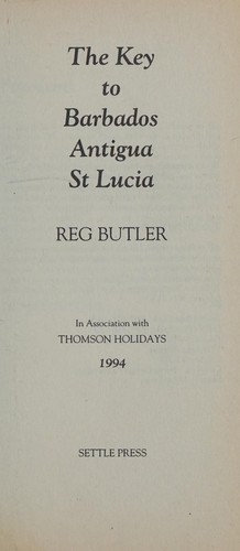 Cover for Key to Barbados, St. Lucia and Antigua