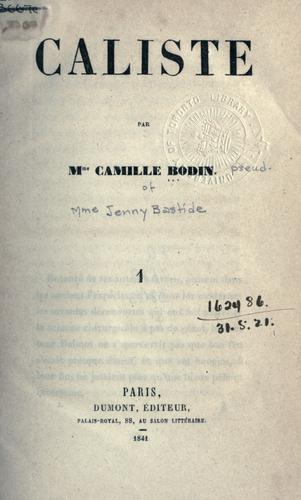 Cover for Caliste