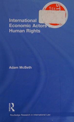 Cover for International economic actors and human rights