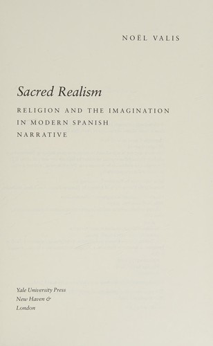Cover for Sacred realism