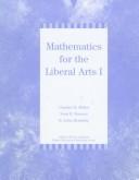 Cover for Mathematics for the Liberal Arts I