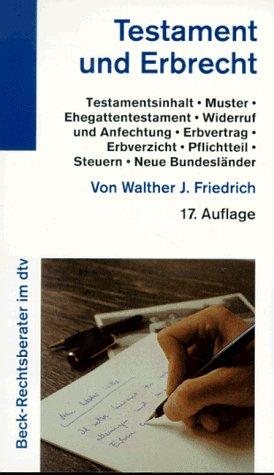 Cover for Testament und Erbrecht
