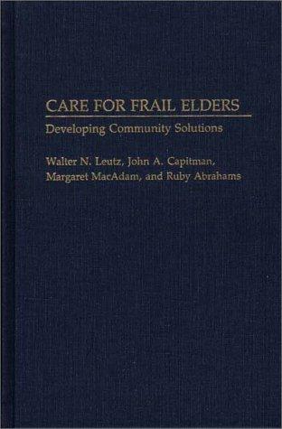 Cover for Care for frail elders