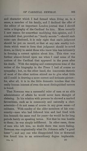 Cover for Personal reminiscences of Cardinal Newman.