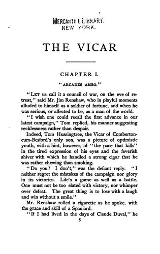 Cover for The Vicar: A Novel