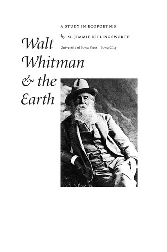 Cover for Walt Whitman and the earth