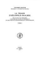 Cover for La triade d'Héliopolis-Baalbek