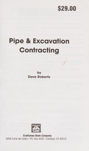 Cover for Pipe & excavation contracting