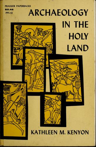 Cover for Archaeology in the Holy Land.