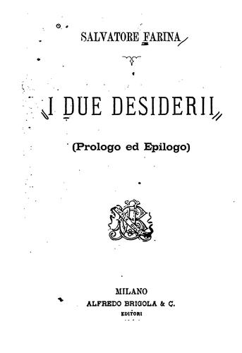 Cover for I due Desiderii: prologo ed epilogo