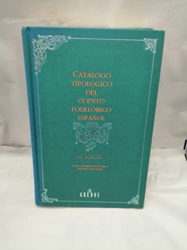 Cover for Catálogo tipológico del cuento folklórico español.