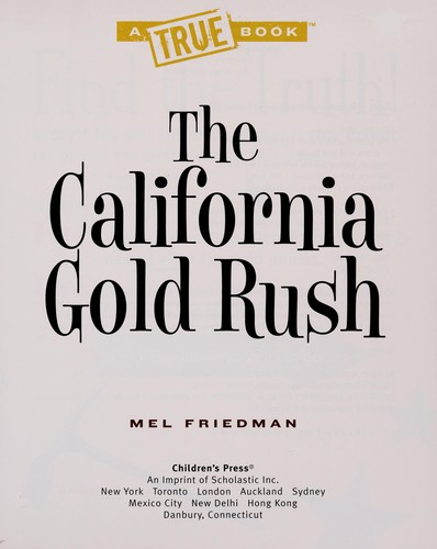 Cover for The California Gold Rush