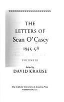Cover for Letters of Sean O'Casey (Letters of Sean O'Casey, 1910-1941)