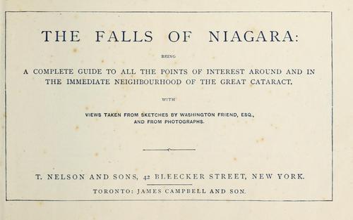Cover for The Falls of Niagara