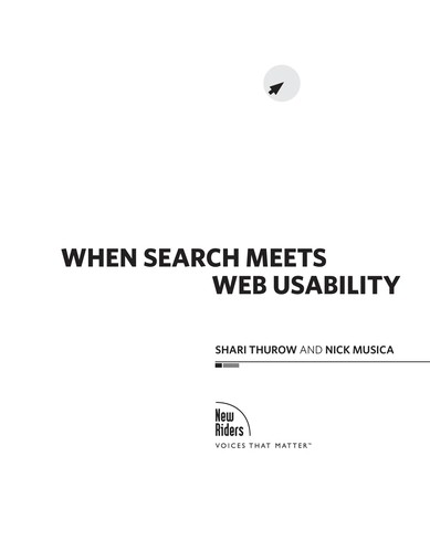 Cover for When search meets web usability
