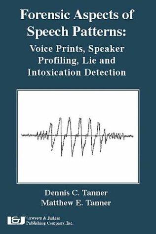 Cover for Forensic Aspects of Speech Patterns