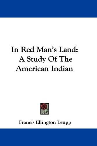 Cover for In Red Man's Land