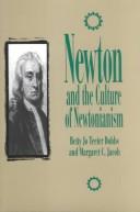 Cover for Newton and the culture of Newtonianism