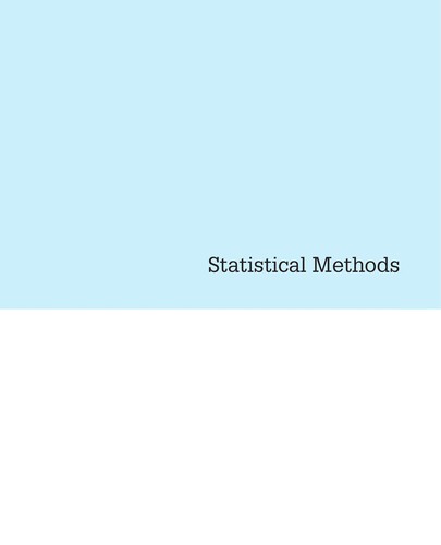 Cover for Statistical methods