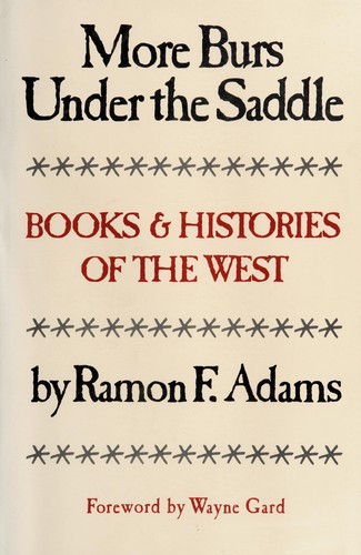 Cover for More burs under the saddle
