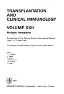 Cover for Transplantation and Clinical Immunology: Multiple Transplants 