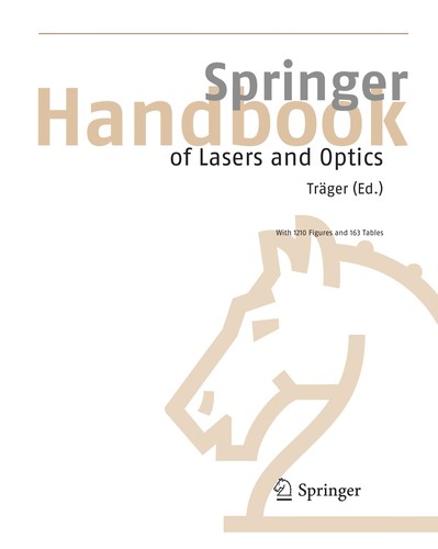Cover for Springer handbook of lasers and optics