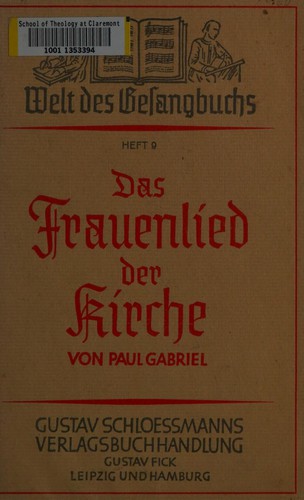 Cover for Das Frauenlied der Kirche
