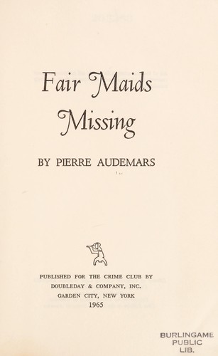 Cover for Fair maids missing