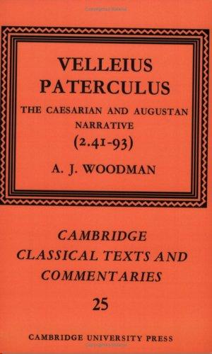 Cover for Velleius Paterculus