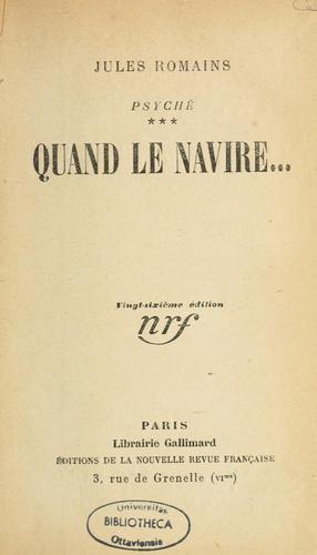 Cover for Psyché