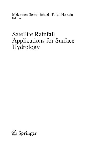 Cover for Satellite Rainfall Applications for Surface Hydrology