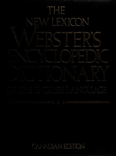 Cover for New Lexicon Webster's Encyclopedic Dictionary