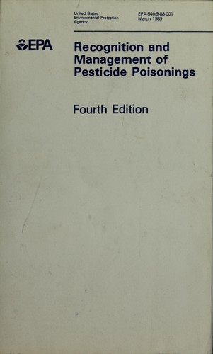 Cover for Recognition and management of pesticide poisonings