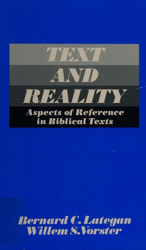 Cover for Text and reality