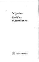 Cover for The wine of astonishment