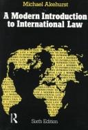 Cover for A modern introduction to international law