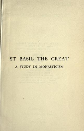 Cover for St. Basil the Great