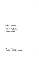 Cover for Alice Munro