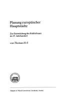 Cover for Planung europäischer Hauptstädte