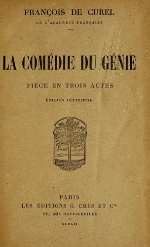 Cover for La comédie du génie