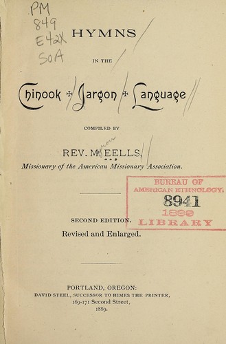 Cover for Hymns in the Chinook jargon language
